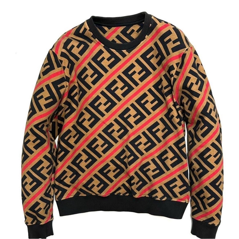 Fendi Roma Sweatshirt Crewneck. Authentic . Medium Oversized